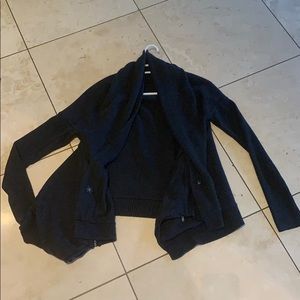 LULULEMON Charcoal knit sweater Size 6